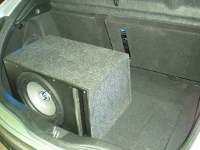 Установка Сабвуфер Lightning Audio S4.12.VC2 в Honda Civic