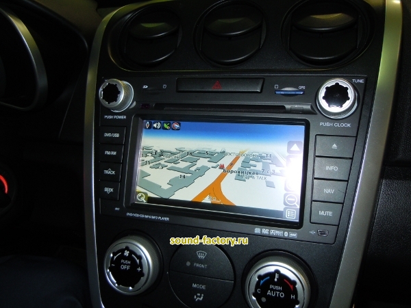 Установка: Автомагнитола в Mazda CX-7
