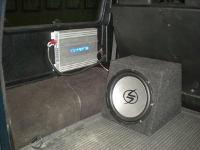 Установка Сабвуфер Lightning Audio P4.12.4 в Mercedes G320
