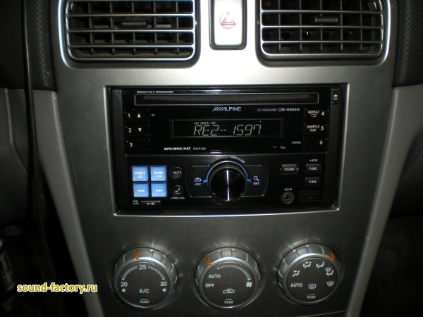 Уставновка: Автомагнитола в Subaru Forester Установка: Автомагнитола в Subaru Forester